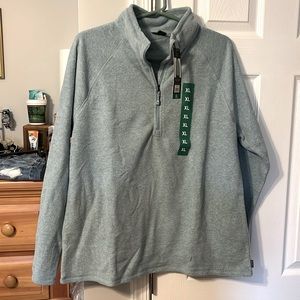 NWT woman’s light blue 1/4 zip fleece pullover